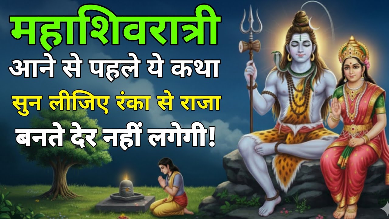 महाशिवरात्रि आने से पहले यह कथा सुन लीजिए, रंक से राजा बनते देर नहीं लगेगी! || सोमवार व्रत कथा,