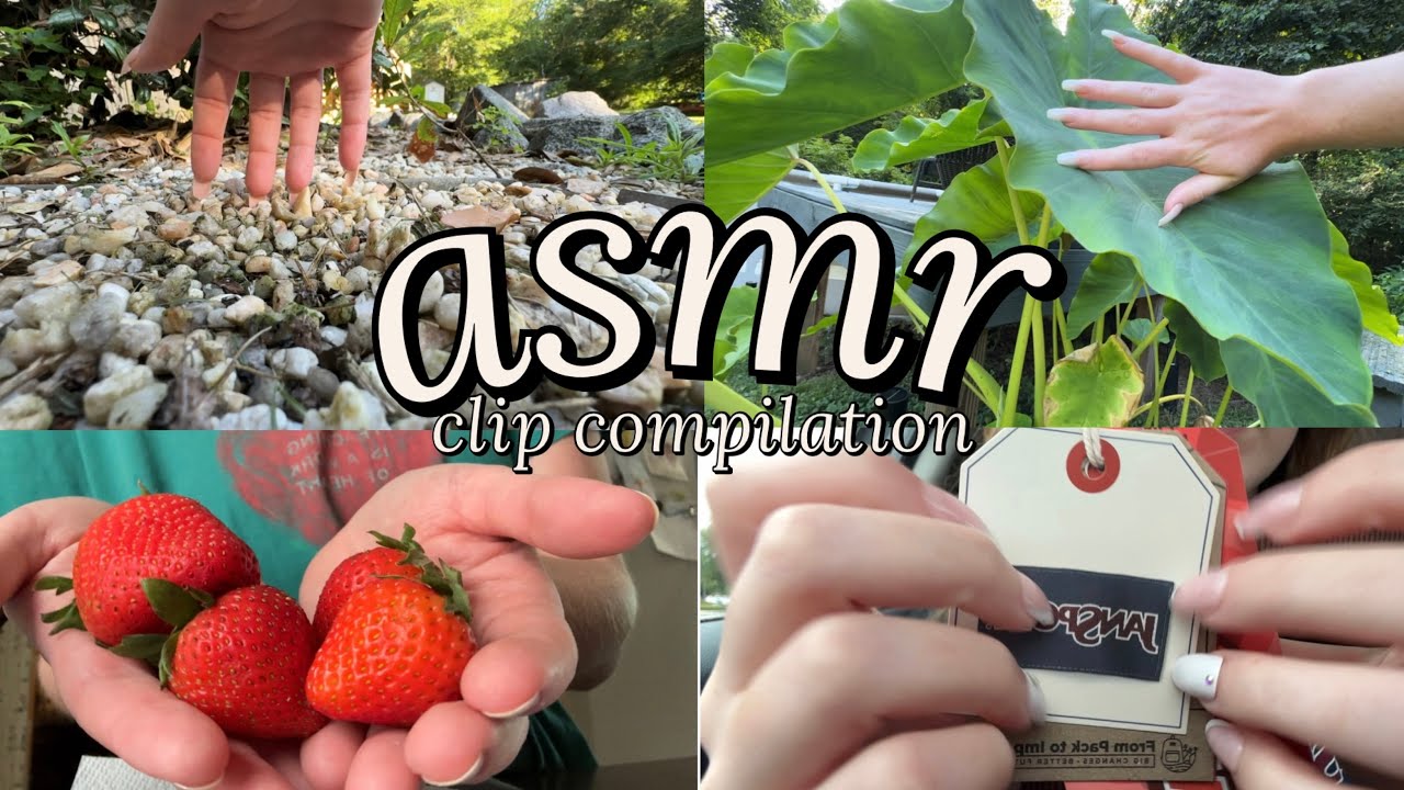 ASMR Clips I’ve Never Posted Before ! | Trigger Compilation 🦆 Public & outdoor asmr, Fast tapping! 