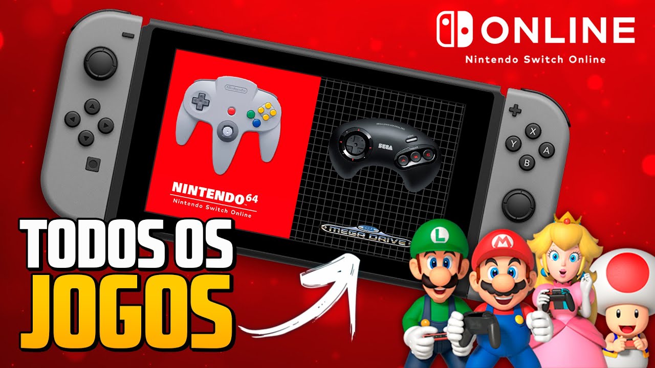 Todos os jogos de NINTENDO 64 e SEGA MEGA DRIVE no Nintendo Switch Online