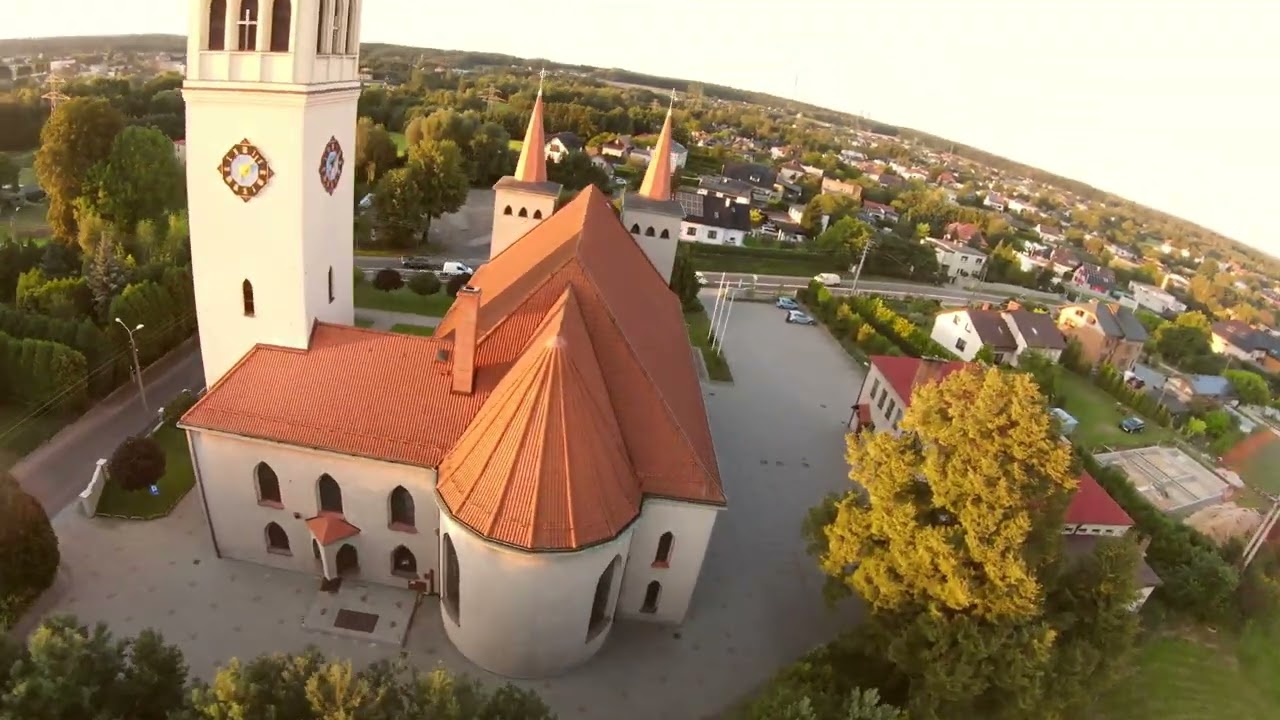 Parafia Jejkowice Matki Bożej Szkaplerznej i Św. Piusa X - Lot wokół Dron 4K #mrbaliet