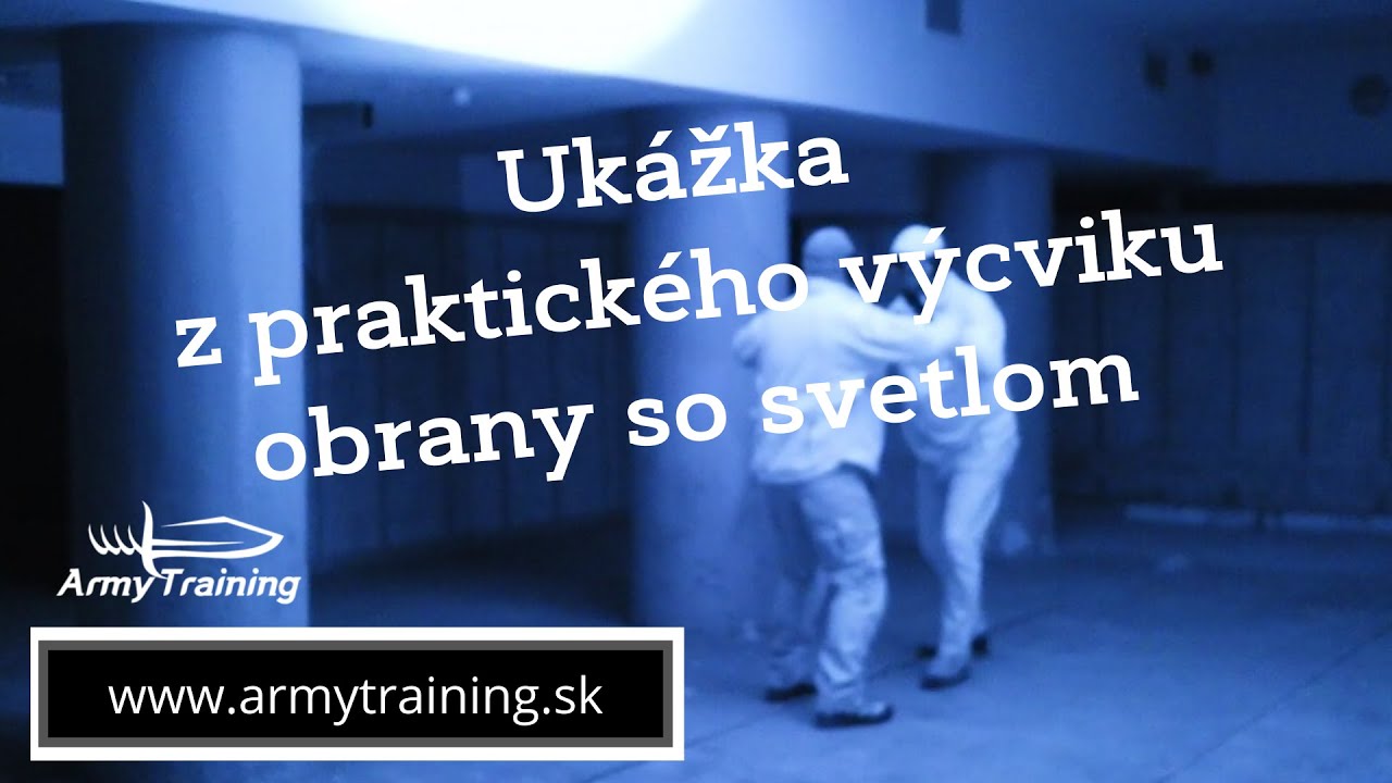 Obranná streľba - použitie svetla v CQB priestore - ukážka z výcviku