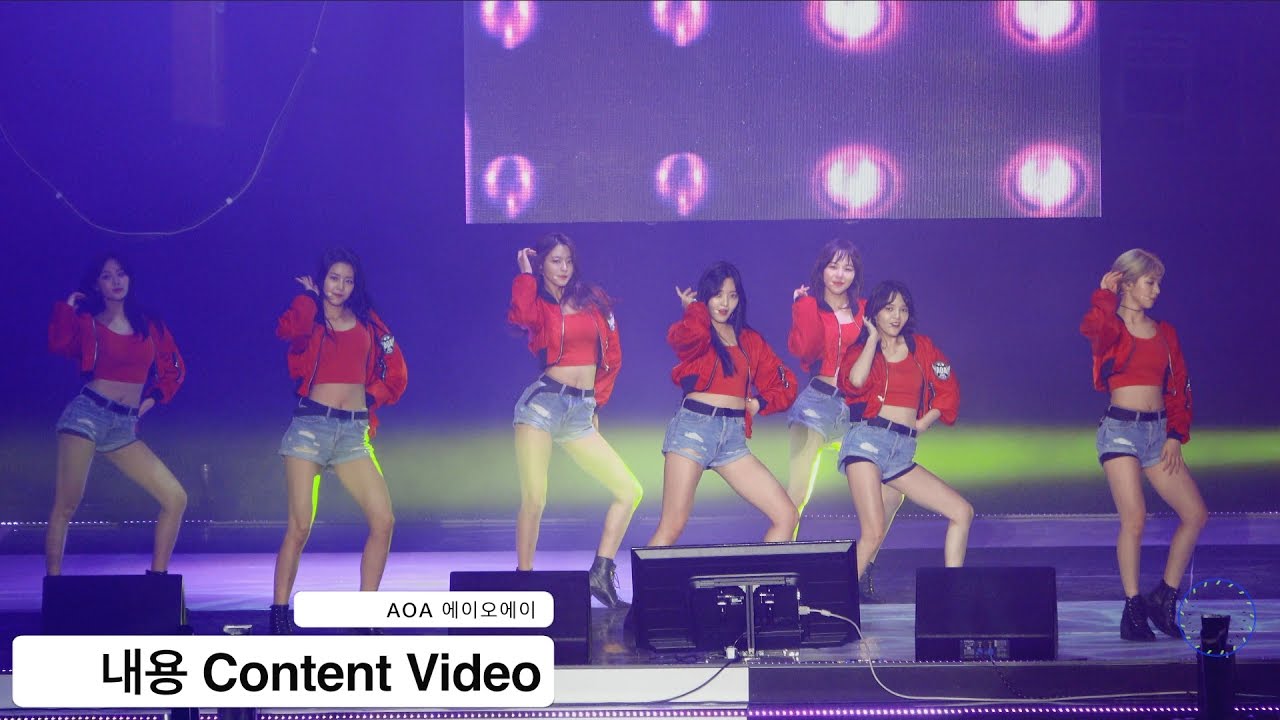 AOA 에이오에이[4K 직캠]내용 Content Video@20161105 Rock Music