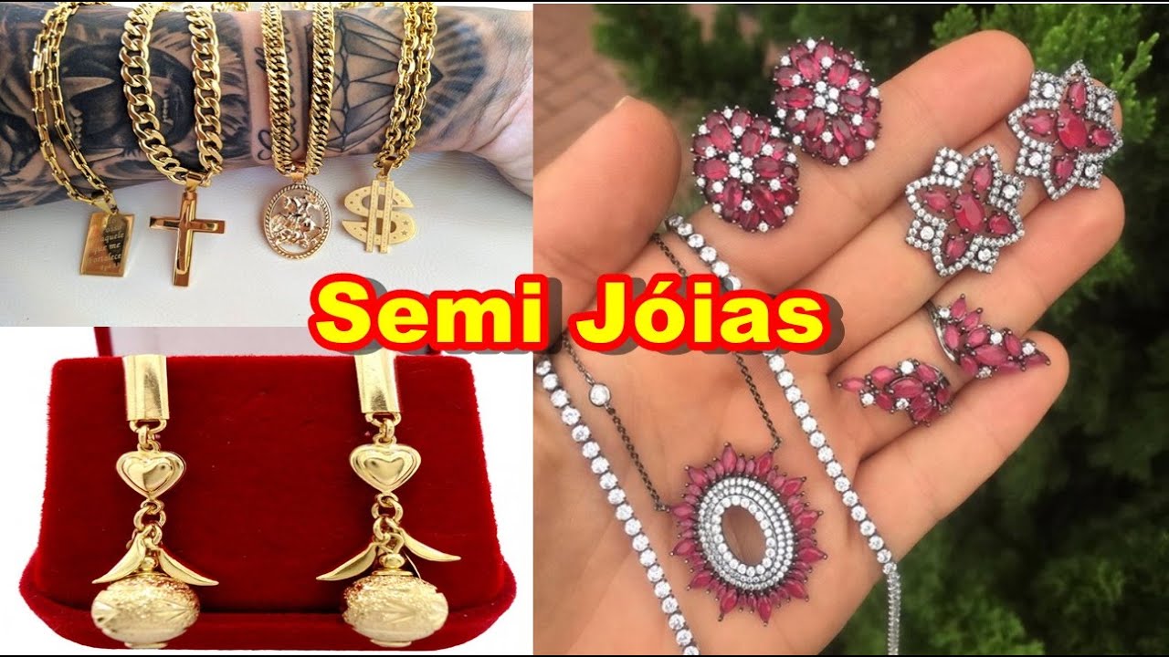 Semi Jóias, R$3,99 Brinco Banhado - Colares e muito mais Atacado Preço para Revenda