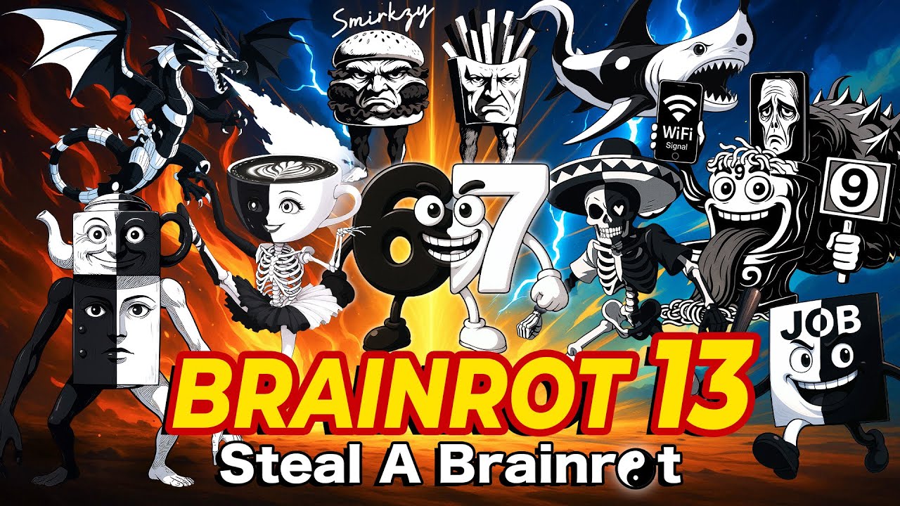 Smirkzy - Brainrot Anime Opening Song Pt. 13 (Official MV) ft. YIN YANG Steal a Brainrot Characters