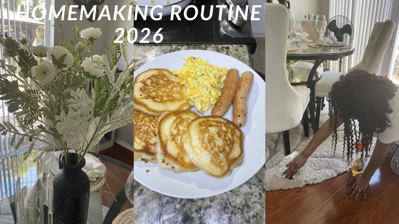 Идеальный распорядок дня по ведению домашнего хозяйства на 2026 год | Приготовление завтрака, убо...