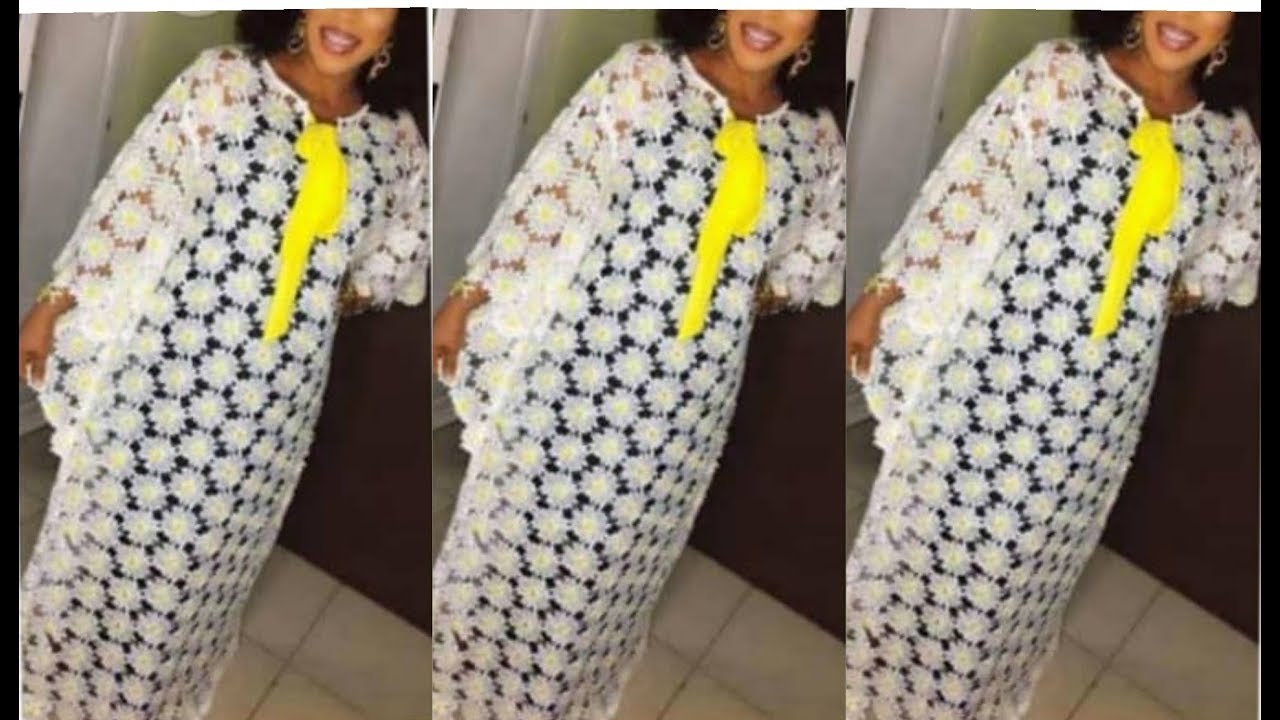 Free hand method of cutting a trendy bubu gown with angel sleeves (The needle woman)