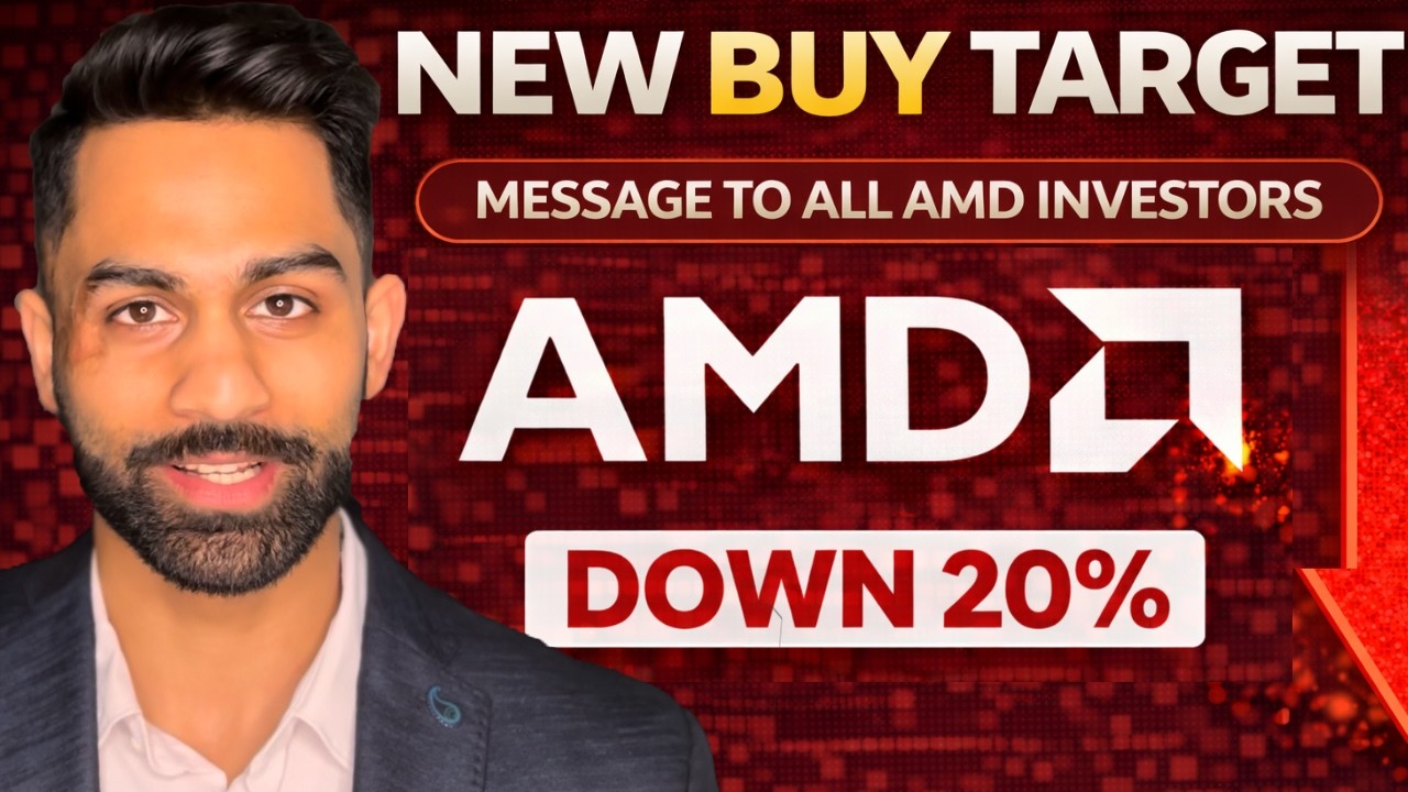 🔥💰 Моё послание всем инвесторам AMD! Моя новая целевая цена покупки акций AMD! Акции AMD упали на...