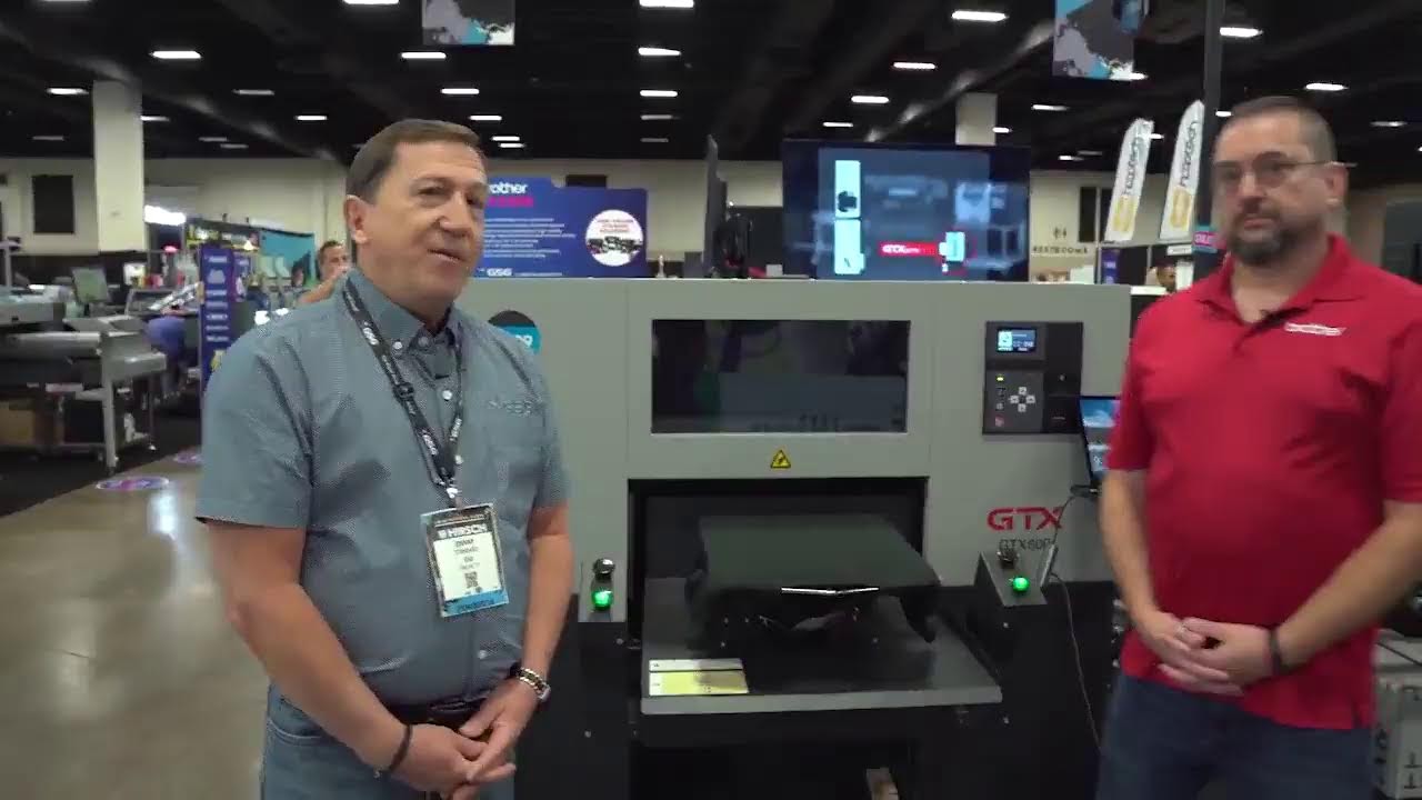 We are LIVE with the Brother GTX600 DTG printer at Impressions Expo Fort Worth!