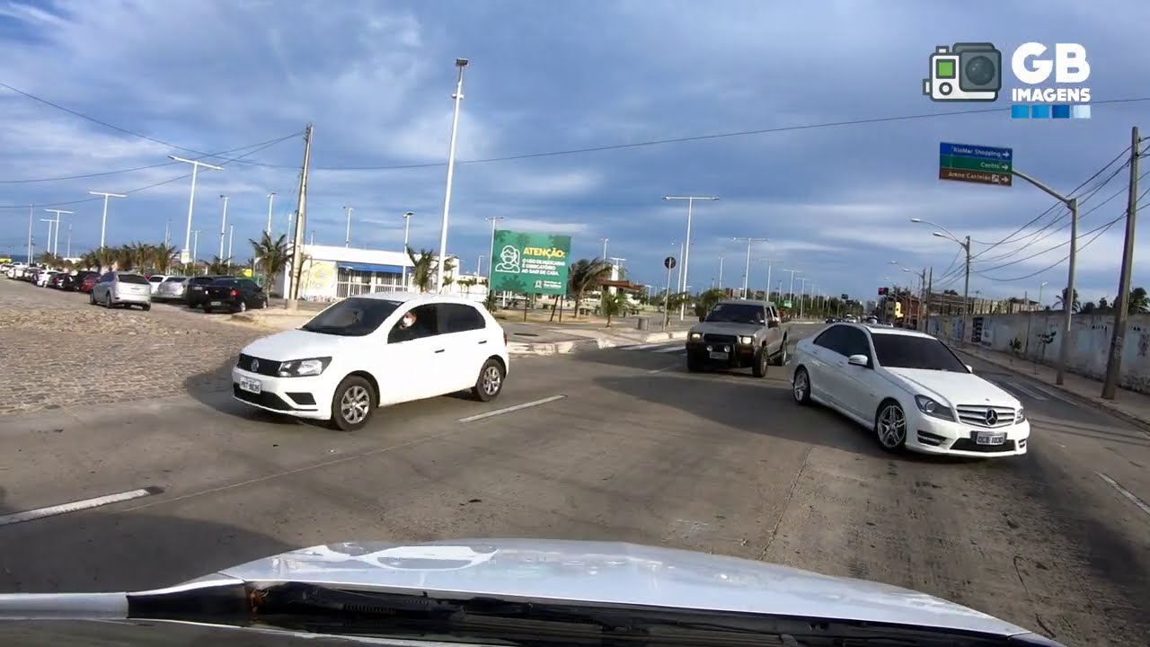 TRAJETO PRAIA DO FUTURO DE CARRO INDO PELA AV DIOGUINHO ATÉ A  DUNA DA SABIAGUABA FILMADO EM 4K