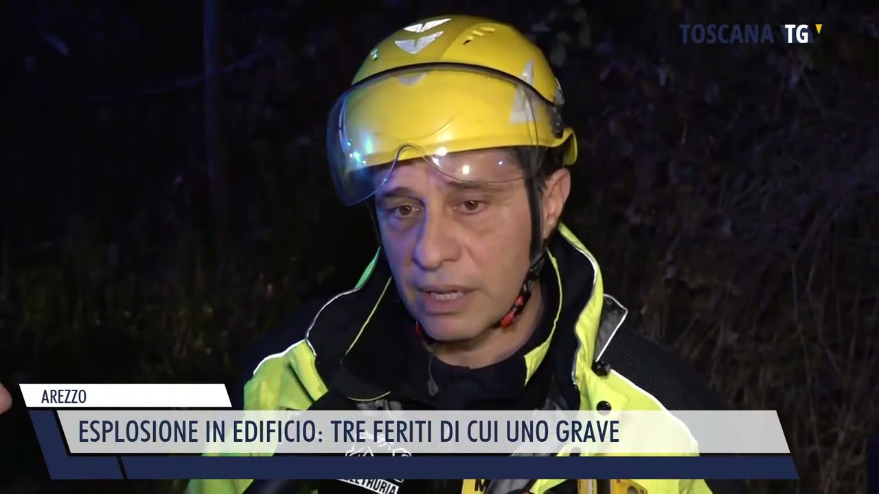 2026-01-16 AREZZO - ESPLOSIONE IN EDIFICIO, TRE FERITI DI CUI UNO GRAVE