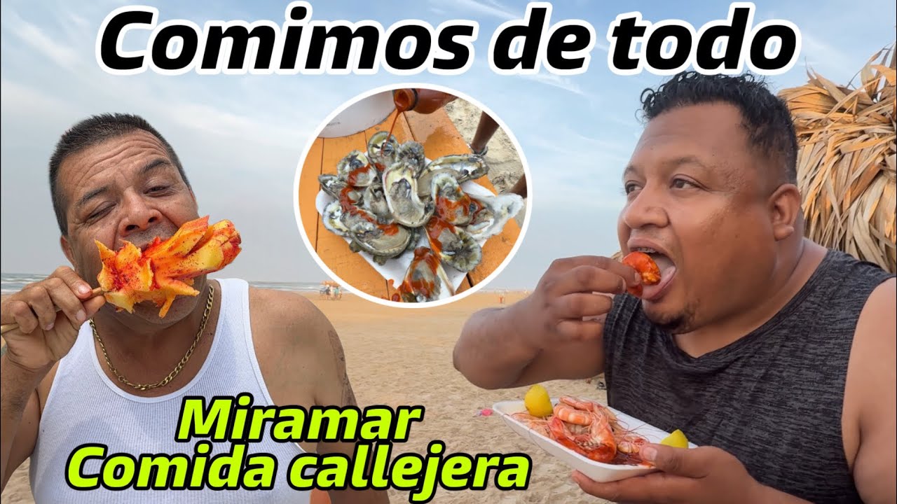 Comimos TODO en la Playa Miramar y NoFue en Restaurantes!