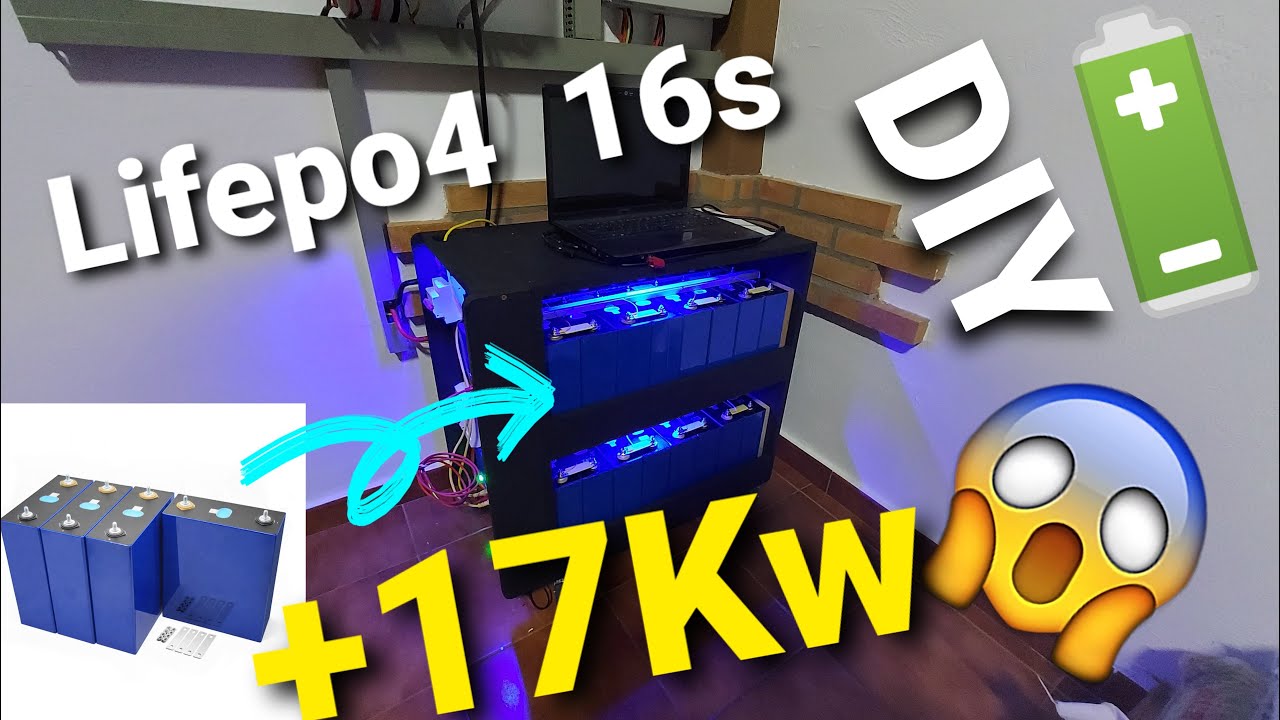 Batería solar Lifepo4 16s  32kw en total!