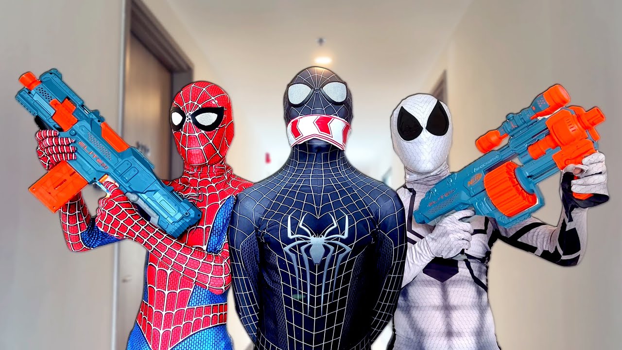 TEAM SPIDER-MAN vs BAD GUY TEAM | RESCUE VENOM From BAD-HERO ( Live Action )