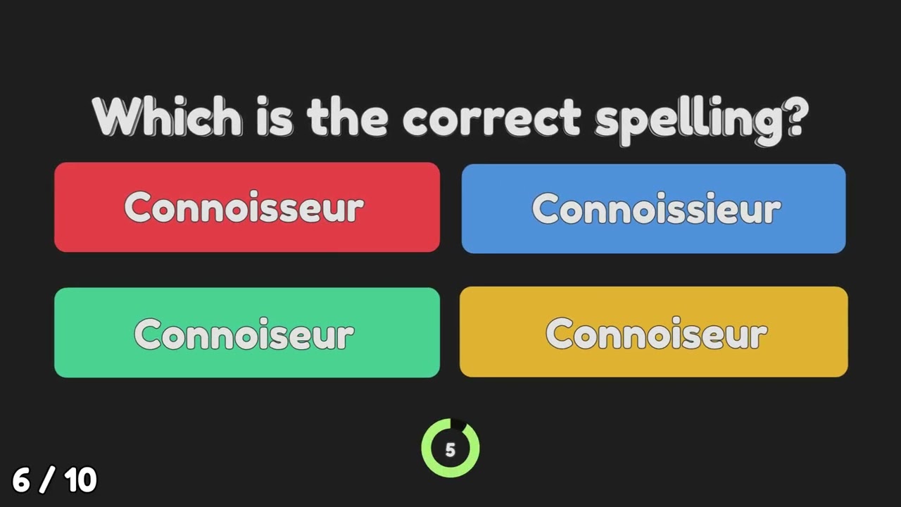 Most Adults Fail This Spelling Quiz! - Test #4