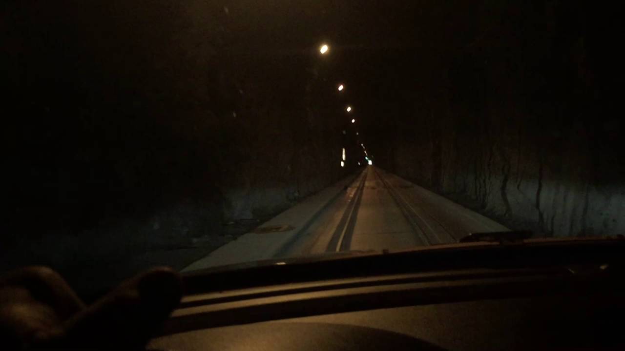 Driving Through Tunnel To Whittier, Alaska