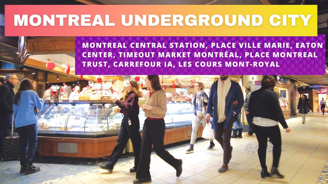 Discover the Underground City in Downtown Montreal  - Réso Montréal [4K] #montreal