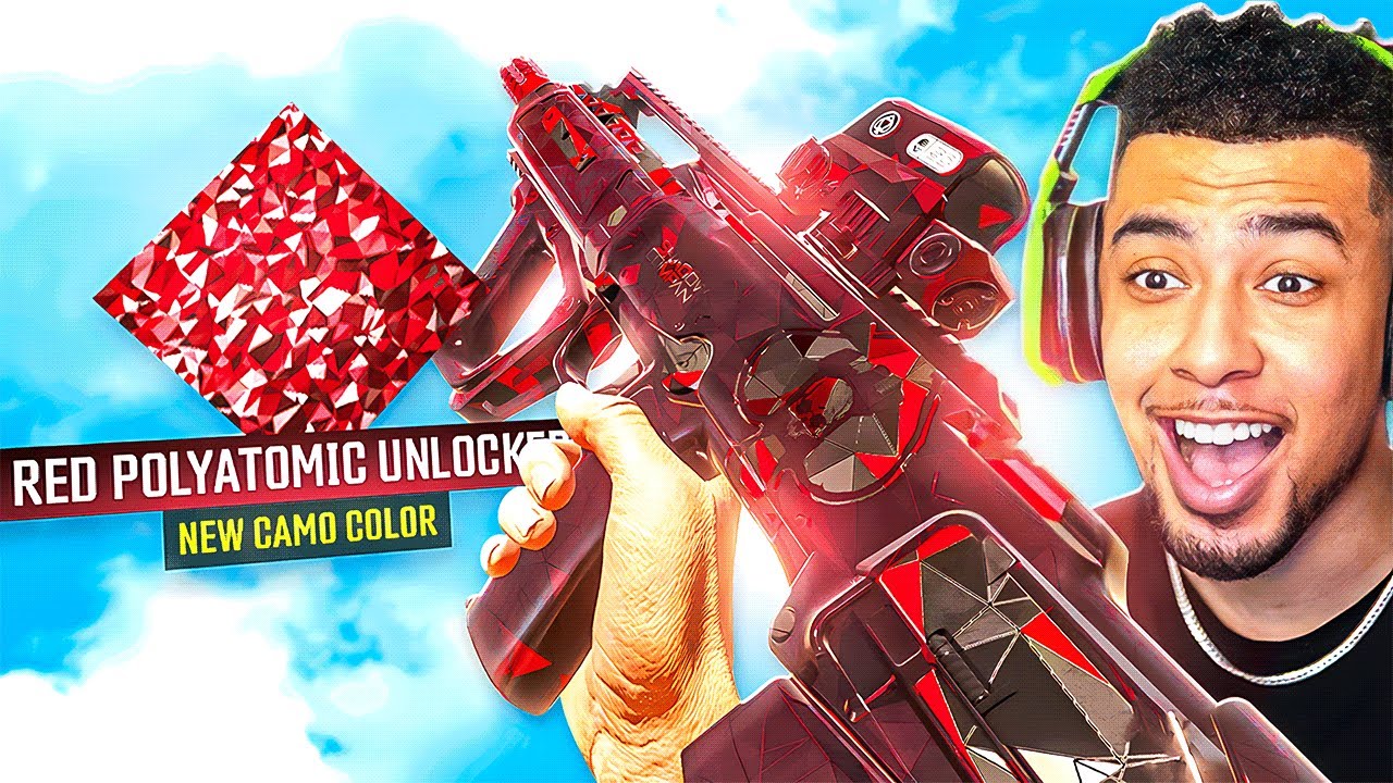I GOT the NEW RED POLYATOMIC CAMO in MW2.. Very Rare!