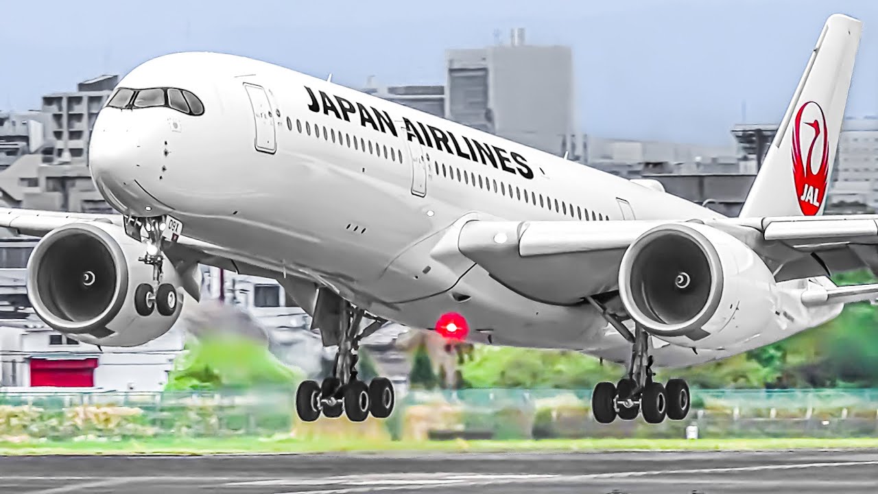 ✈️ 1 HOUR of GREAT CLOSE UP Aircraft TAKEOFFS & LANDINGS 🇯🇵 Osaka Airport Plane Spotting ITAMI [ITM]