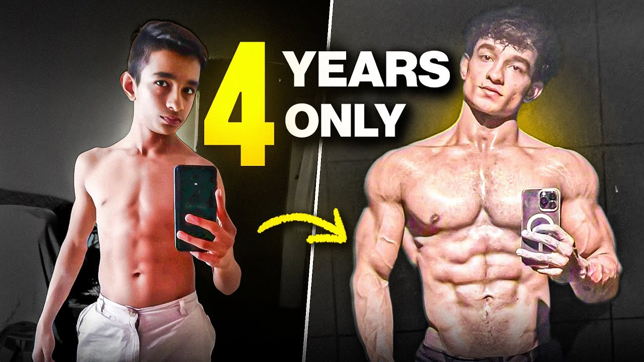 How I went from Skinny to Muscular (4 Years Transformation)