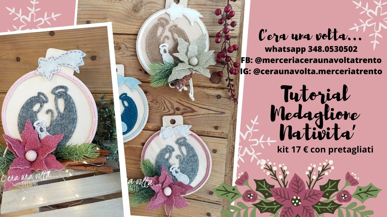 TUTORIAL NATIVITA' NEL MEDAGLIONE - sagome pretagliate