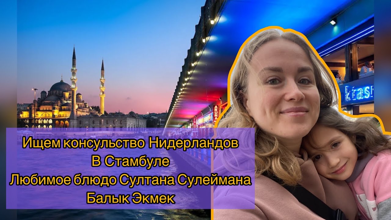 Vlog :прилетели в Стамбул. Ищем консульство Нидерландов для вклейки mvv visa, стрит фуд и ресторан