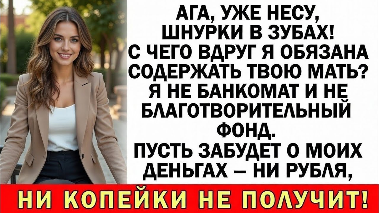 Отказал матери? Да ты под каблуком! Эта жлобиха доведёт меня до смерти!