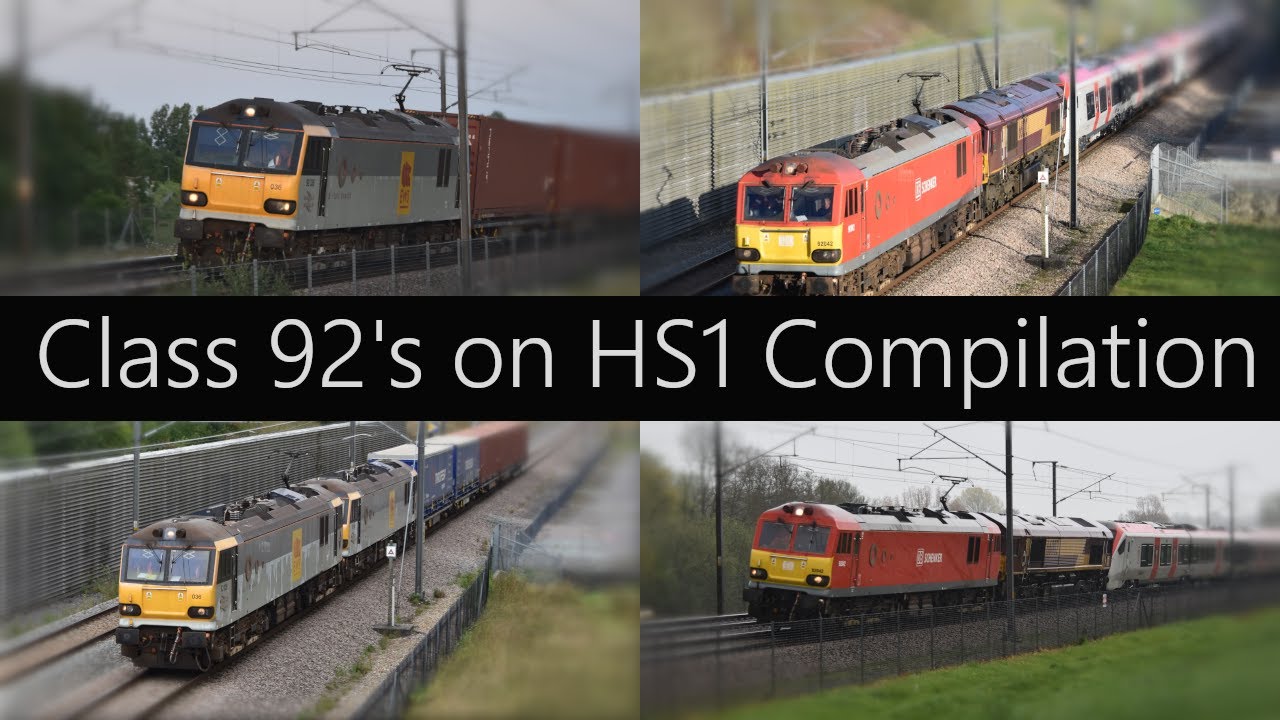 (HD) Class 92 on High Speed 1 | Compilation
