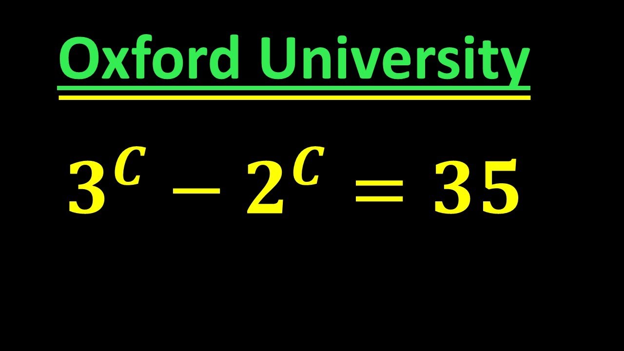 A very tricky Oxford University Admission Algebra Exam | Entrance Aptitude Test | Find C!!