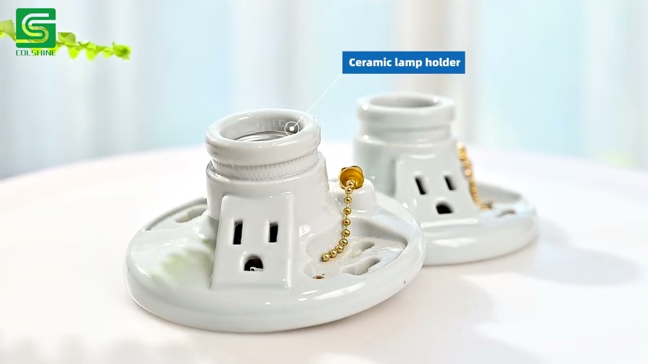 Colshine ceramic and plastic lampholders with UL certificate