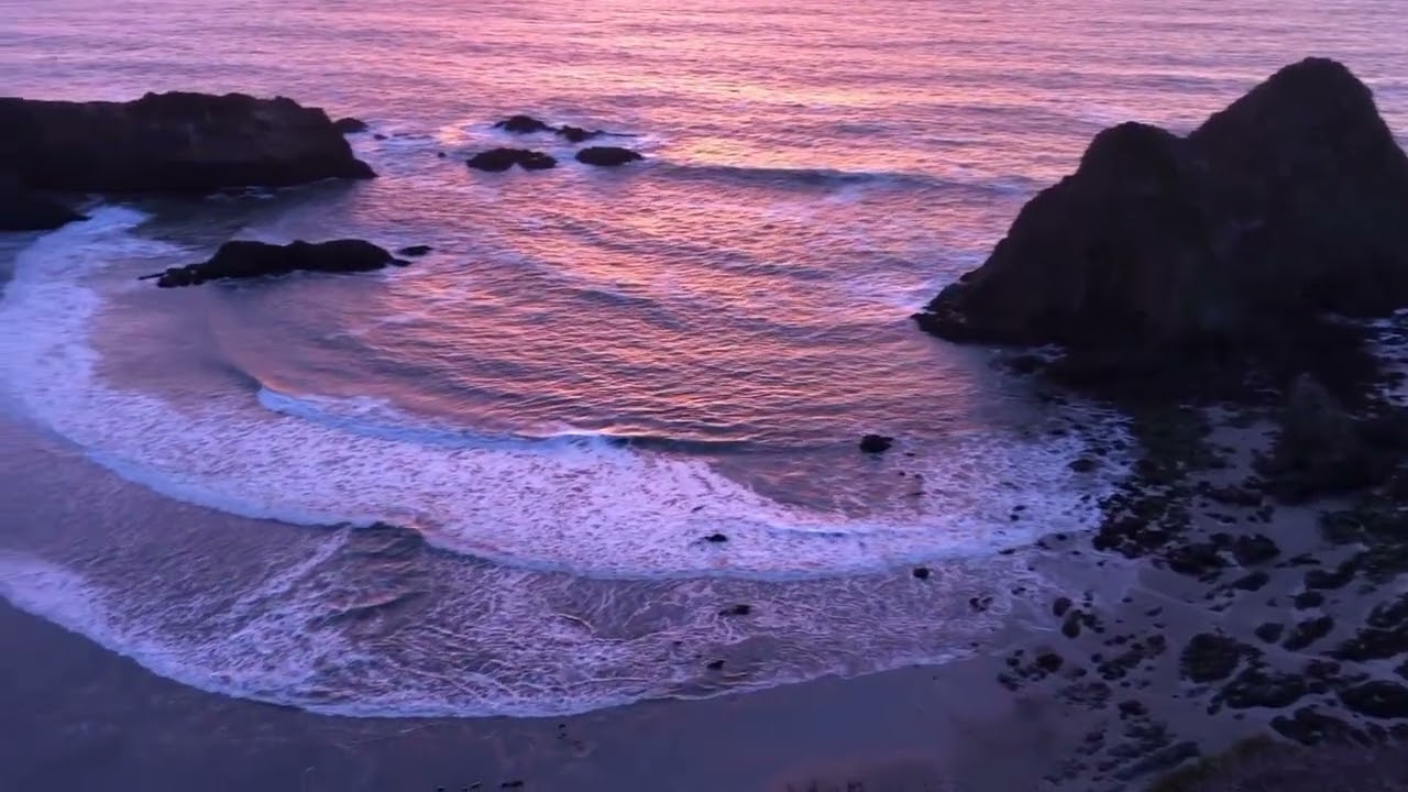 The most beautiful sunset - in Mendocino County. Gualala, California 