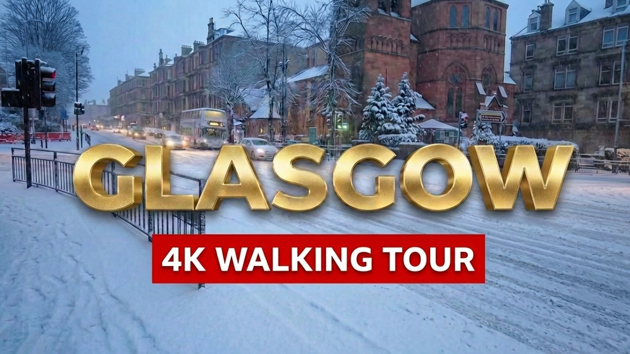 Early Morning Snowy Walk | Glasgow, Scotland