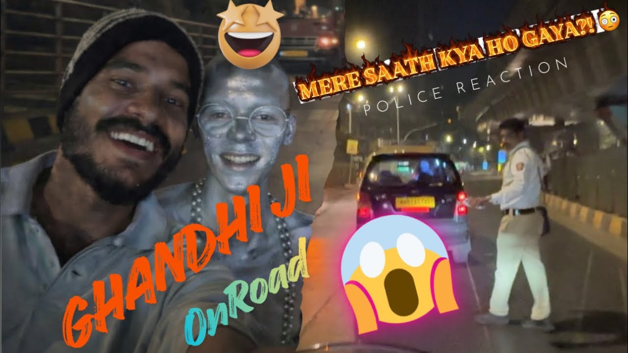 Gandhi Ji Road Pe?! 😱 Aur Police Stop Kar Di | Crazy Night Ride Vlog