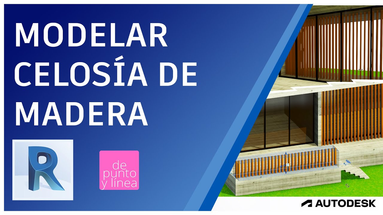 Como modelar CELOSÍA DE MADERA en Revit / Celosía o Parasol vertical