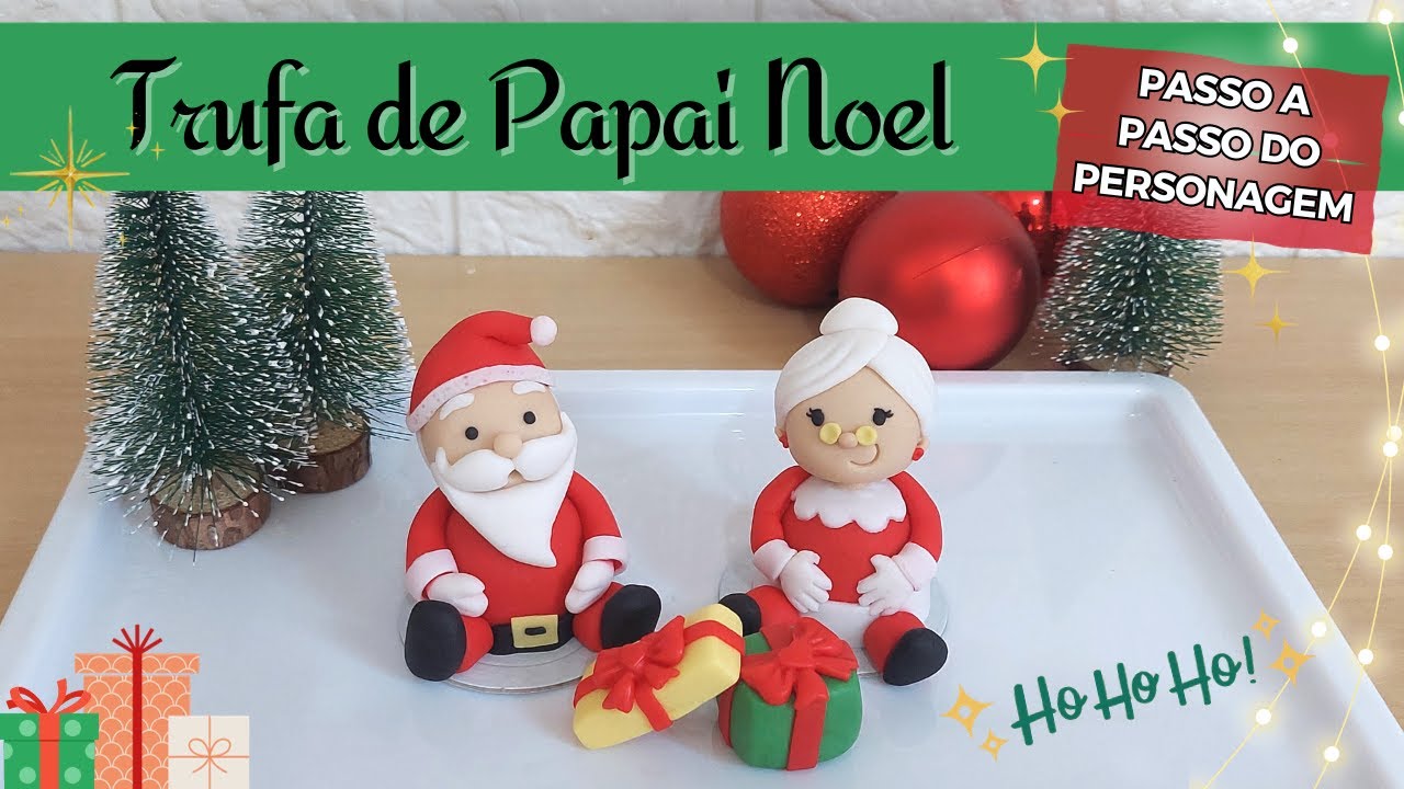 BOMBOM decorado | Passo a passo decoração do Papai Noel e Mamãe Noel para fazer no Natal