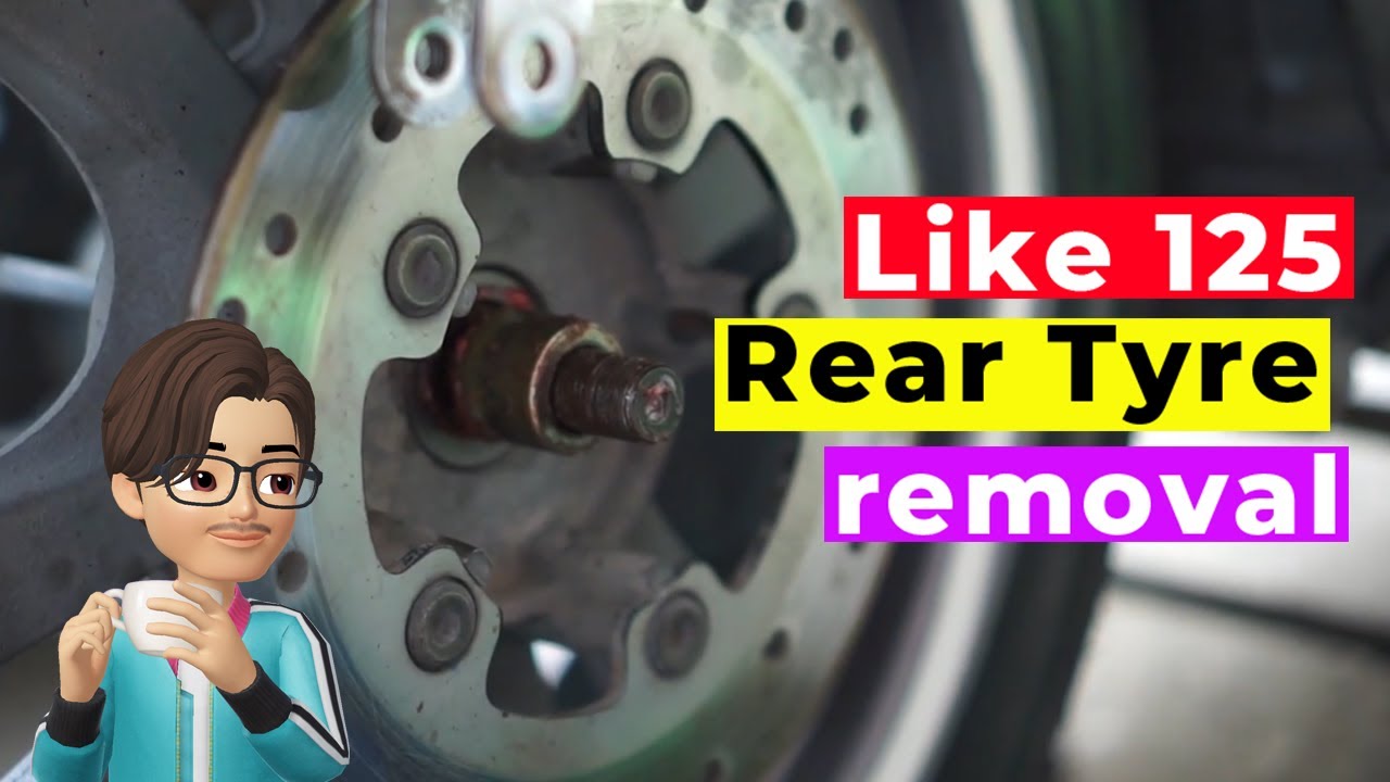 Kymco Like Rear Tyre Removal