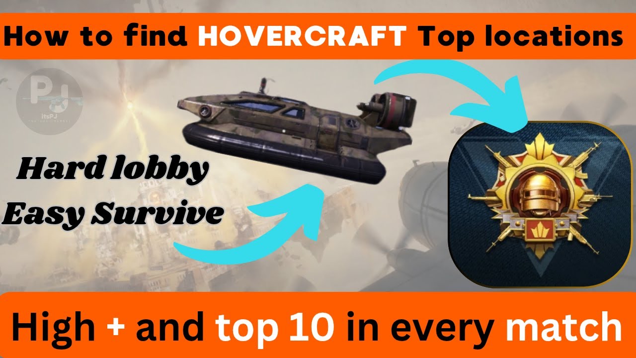 HOVERCRAFT LOCATION IN BGMI  | DAY -6 Solo Conqueror Tips and Tricks ❤️