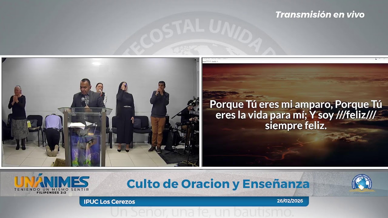 Culto de Oración y Enseñanza | 26 FEBRERO | Transmisión en Vivo IPUC Los Cerezos
