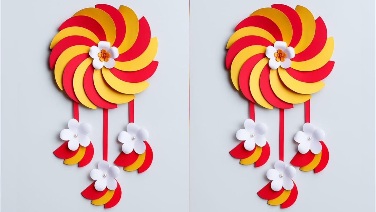 Beautiful and Easy Paper Wall Hanging / PaperCraft For Home Decoration / Unique Wall Hanging