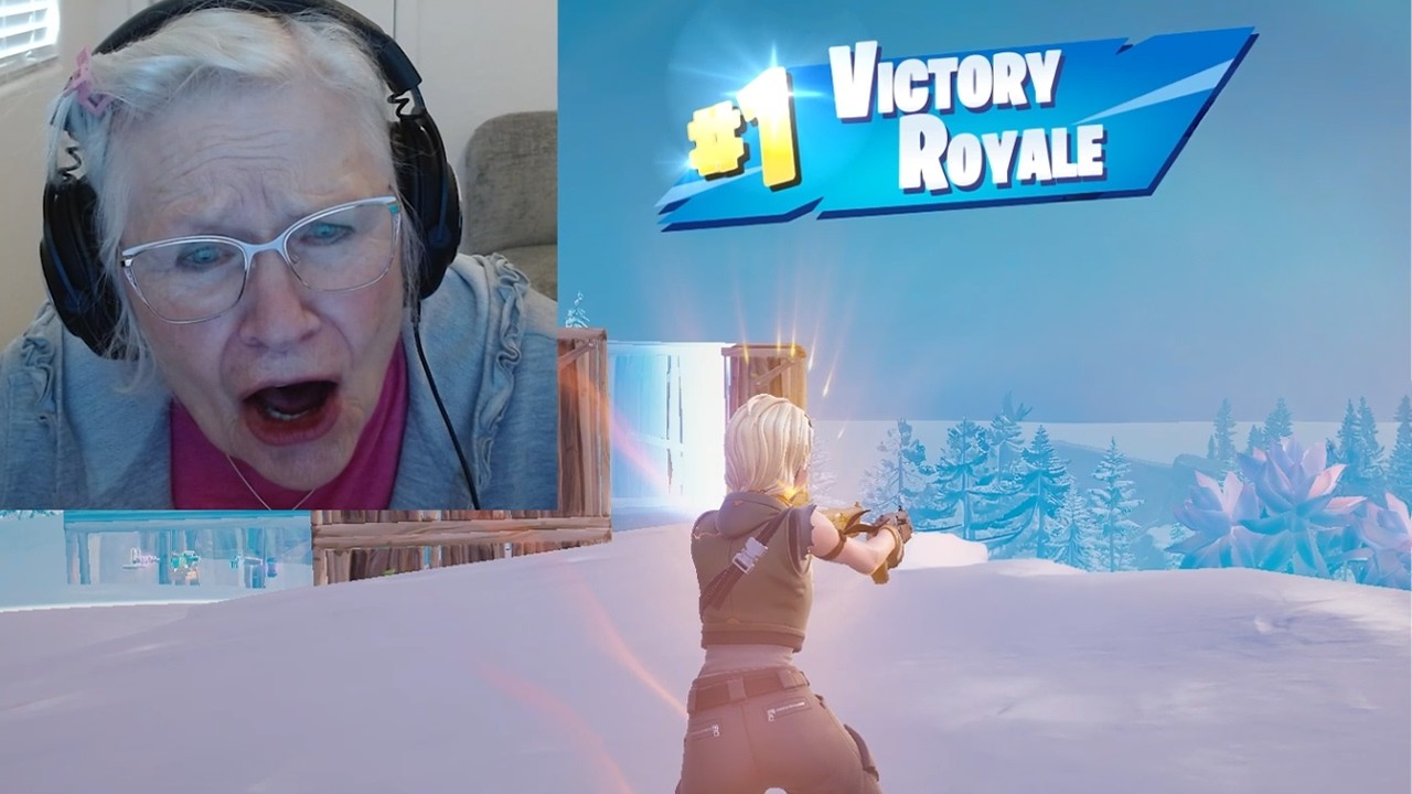 81-Year-Old Grandma's First Fortnite Win