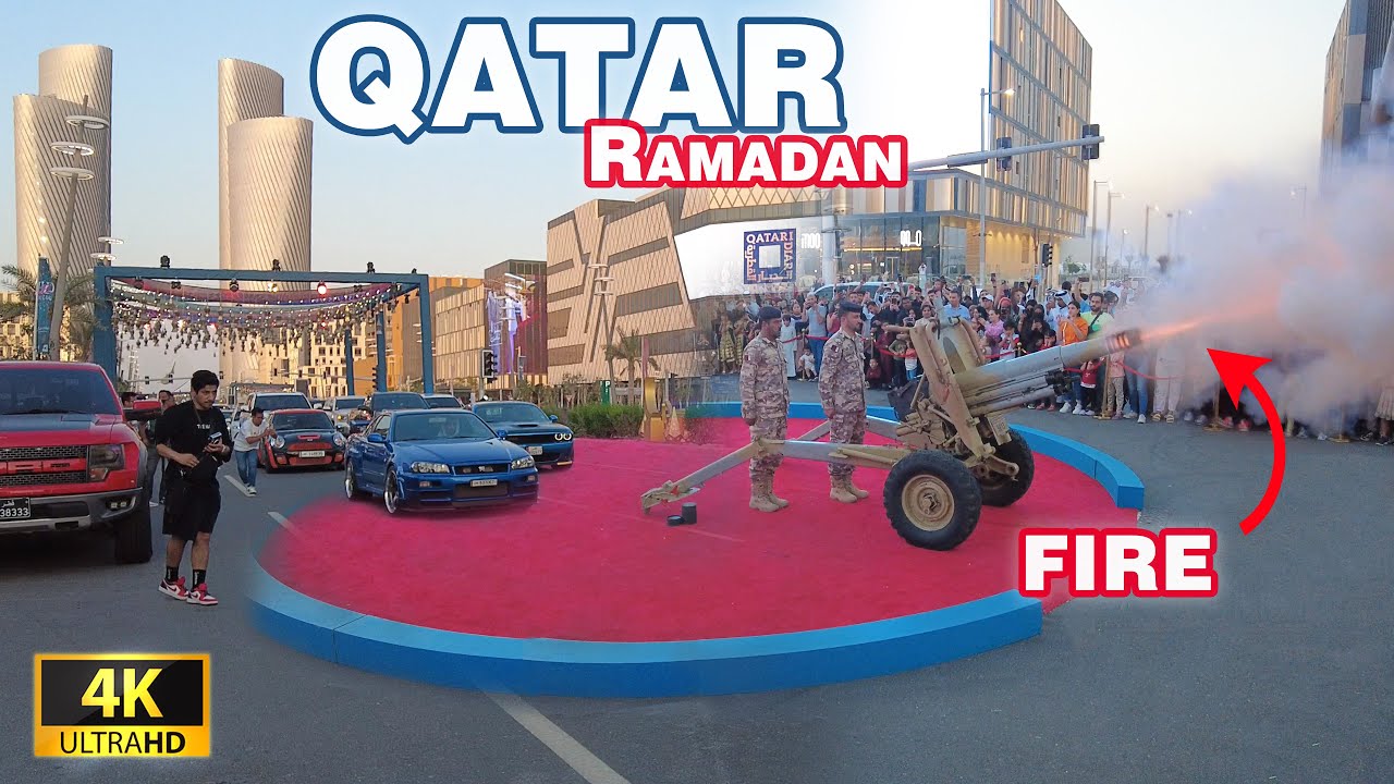 RAMADAN CANNON | Lusail, QATAR | 4K UHD 60fps #ramadan #qatar #2023
