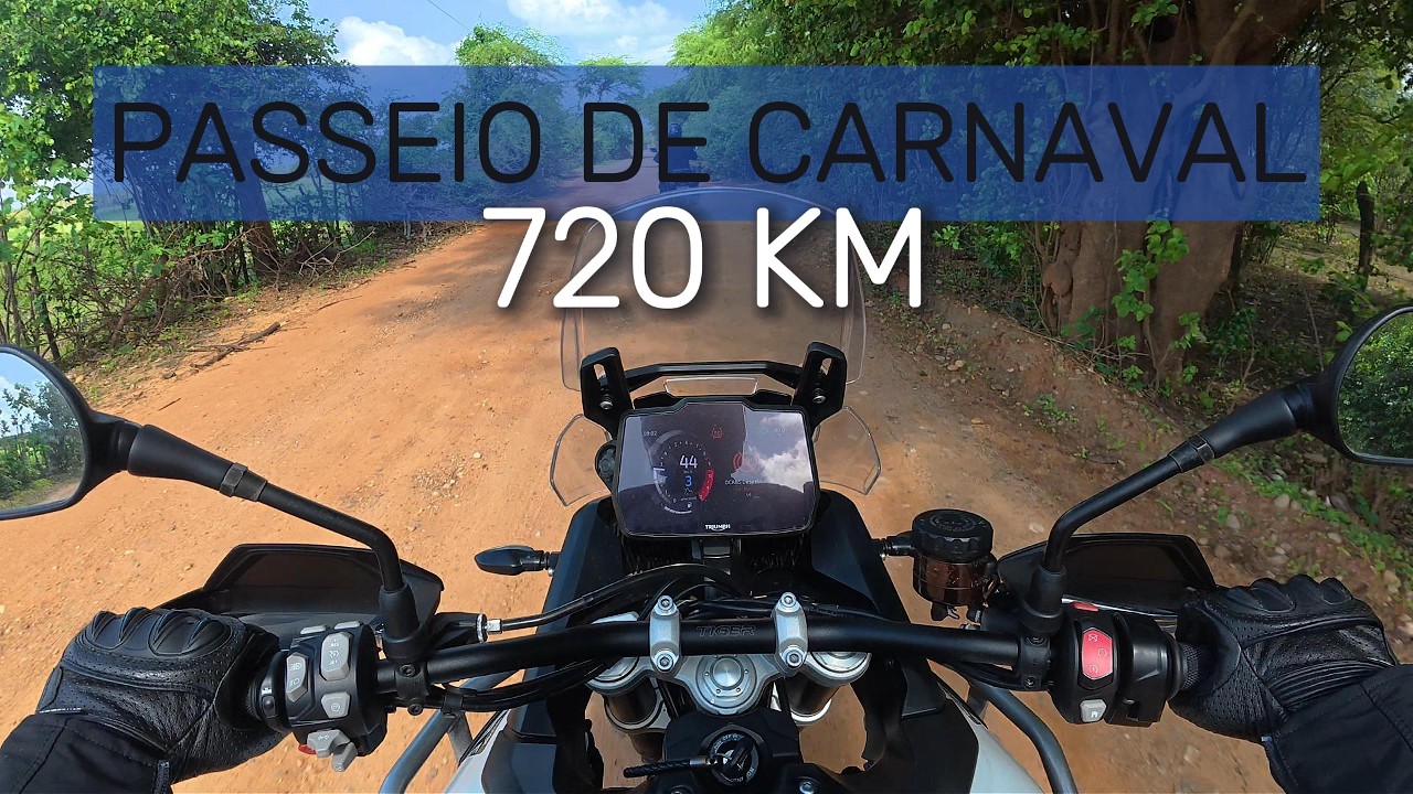 Passeio de carnaval - Tiger 900, Dominar 400 e NC 750X