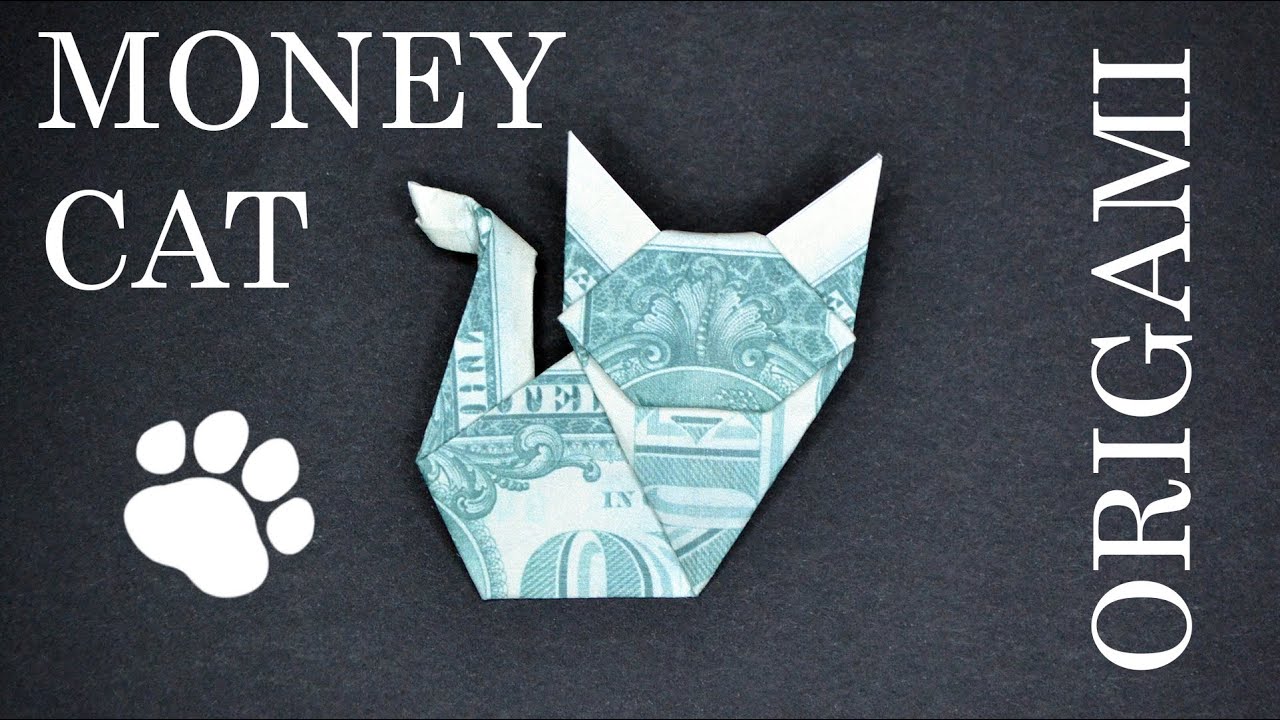 My MONEY CAT | Dollar Origami Animal | Tutorial DIY by NProkuda