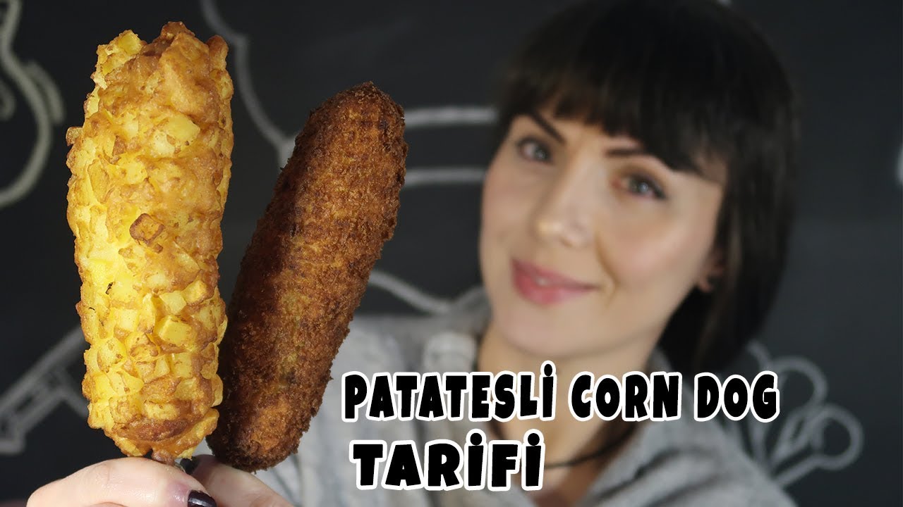 PATATESLİ CORN DOG TARİFİ | Evde Çıtır Corn Dog Yapımı Türkçe