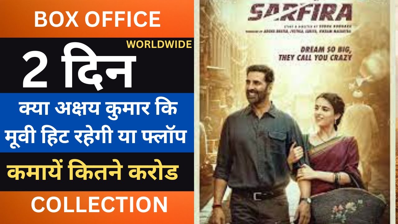 Sarfira Box Office Collection Day 2, Sarfira Total Worldwide Collection, Sarfira Movie Collection