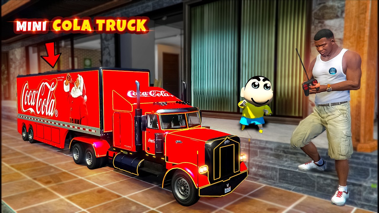 Franklin & shinchan Buy Mini Rc COCA-COLA Truck in GTA 5 in Telugu