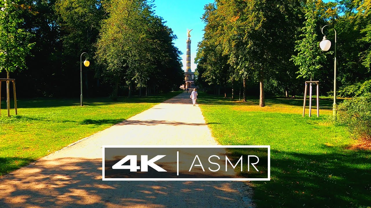City walk Berlin / Tiergarten - Germany 🇩🇪 | SUNSHINE | 4K UHD | ASMR