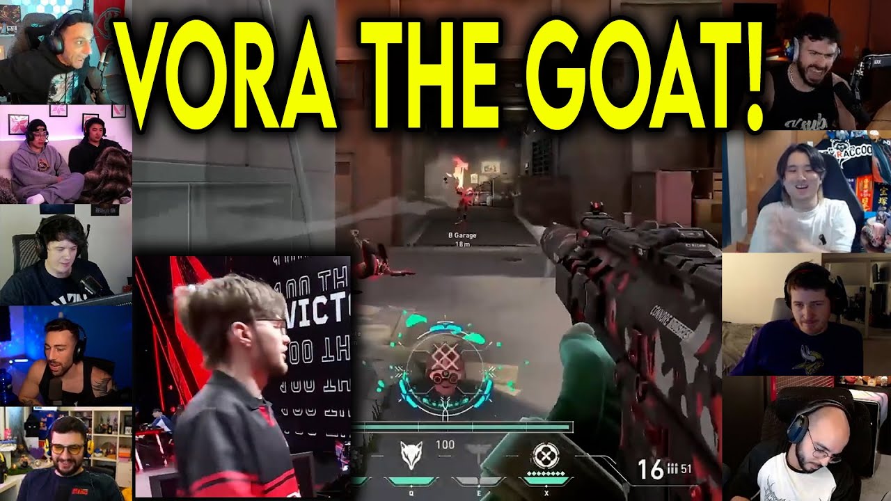 Valorant Streamers Reacts To 100T vora Insane 1v3 CLUTCH To Beat Leviatan In VCT