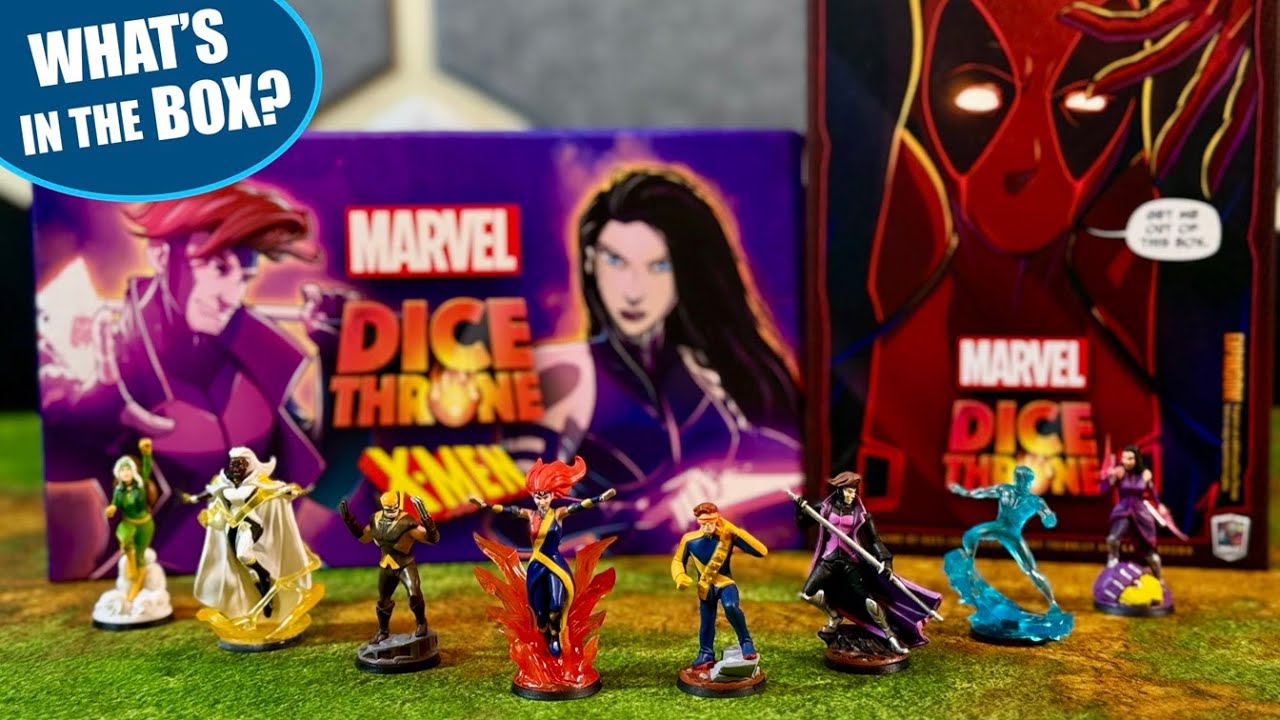 Распаковка настольной игры MARVEL DICE THRONE X-MEN