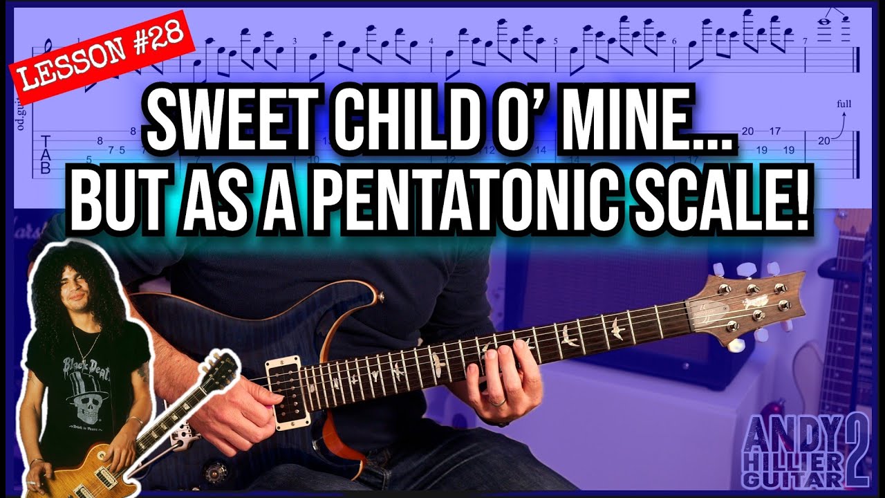 Sweet Child O’ Mine… But as a Pentatonic Scale Exercise! (5 Positions)