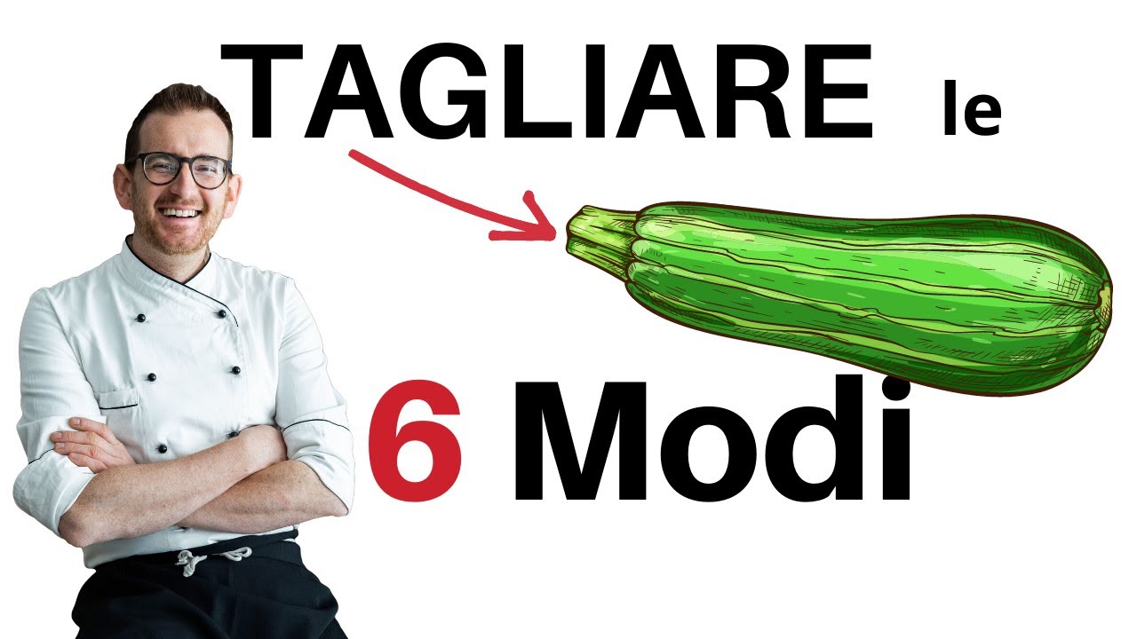 6 MODI per TAGLIARE le ZUCCHINE 🍆🥕🥒